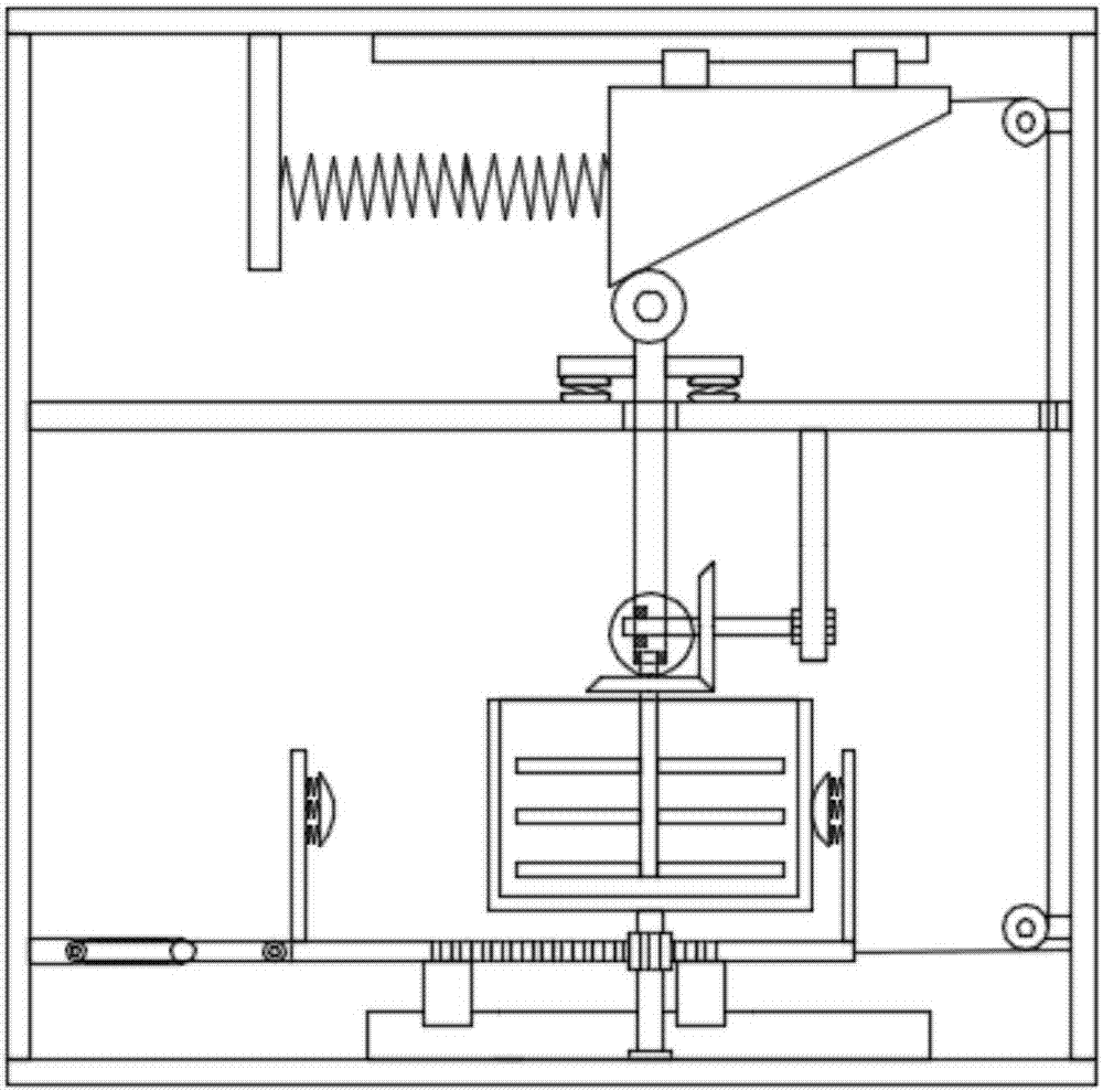 High-efficient mixing device for feed production of animal husbandry