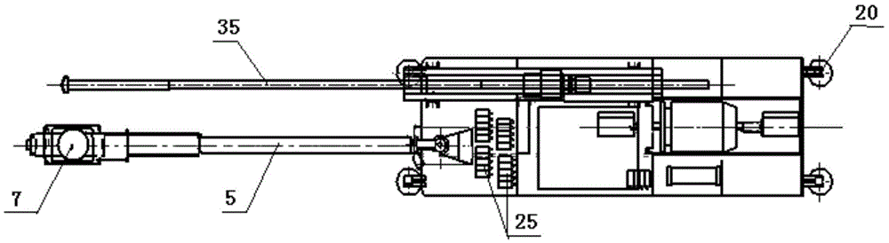 Whole-section quick-drilling drill carriage for parallel cut blasting of large empty holes in roadway