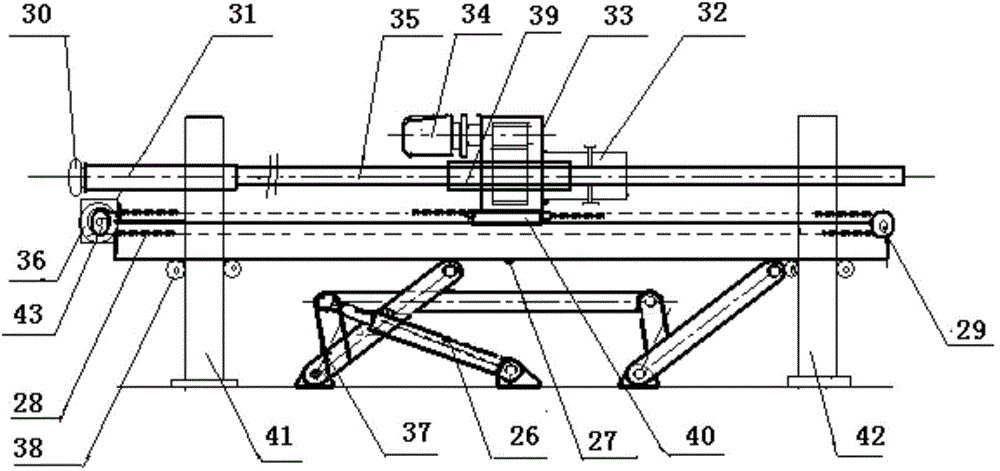 Whole-section quick-drilling drill carriage for parallel cut blasting of large empty holes in roadway