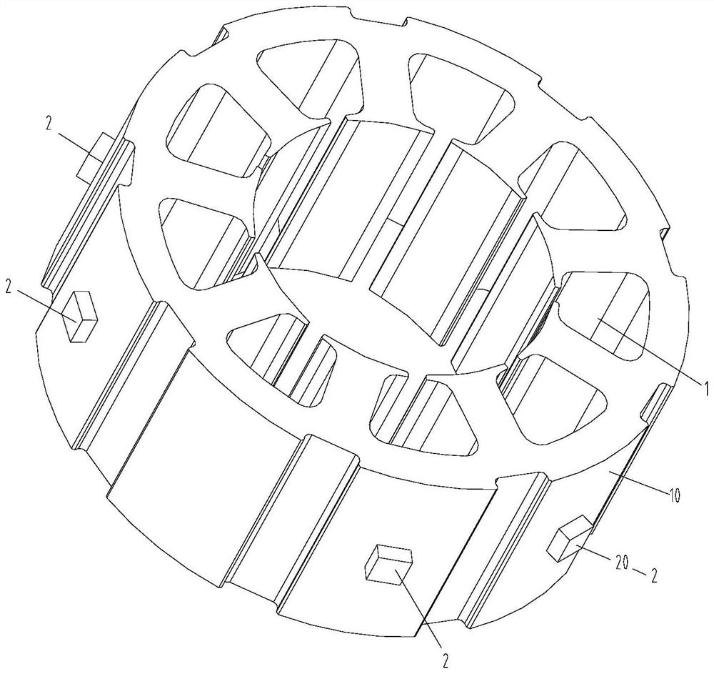 Stator structure and compressor with same