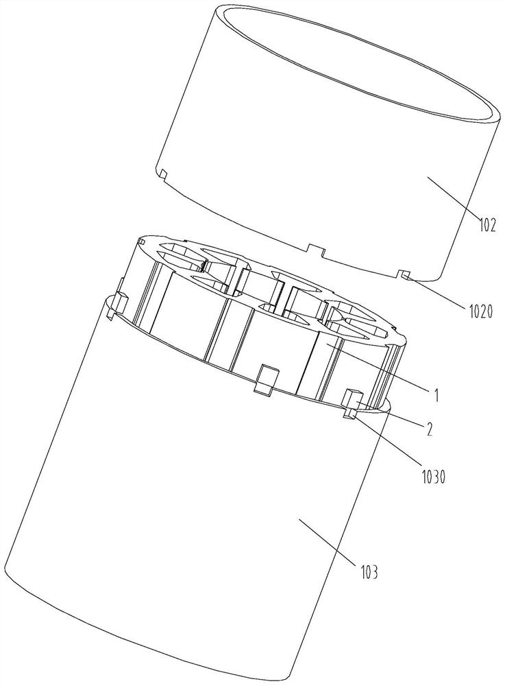 Stator structure and compressor with same