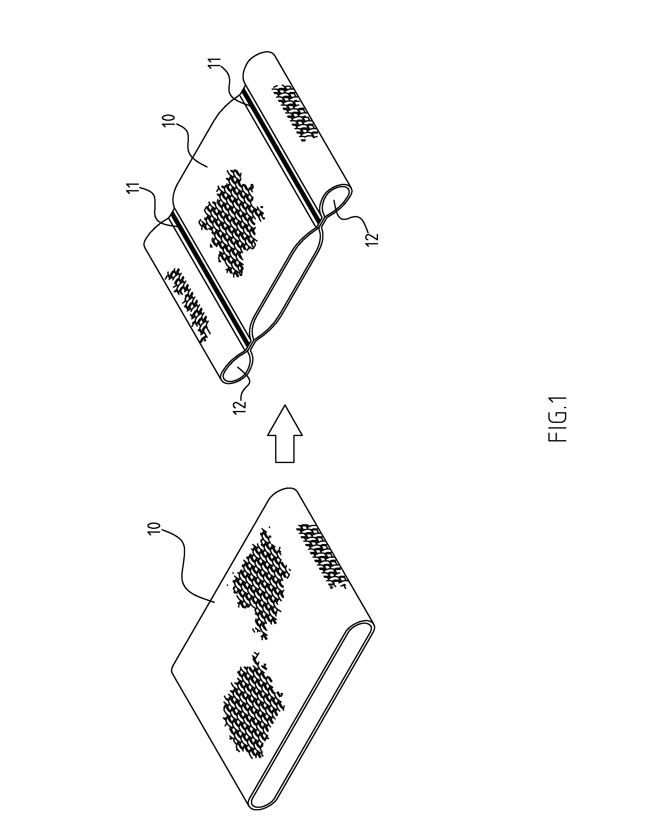 Shaping method and structure of woven fabric with a groove