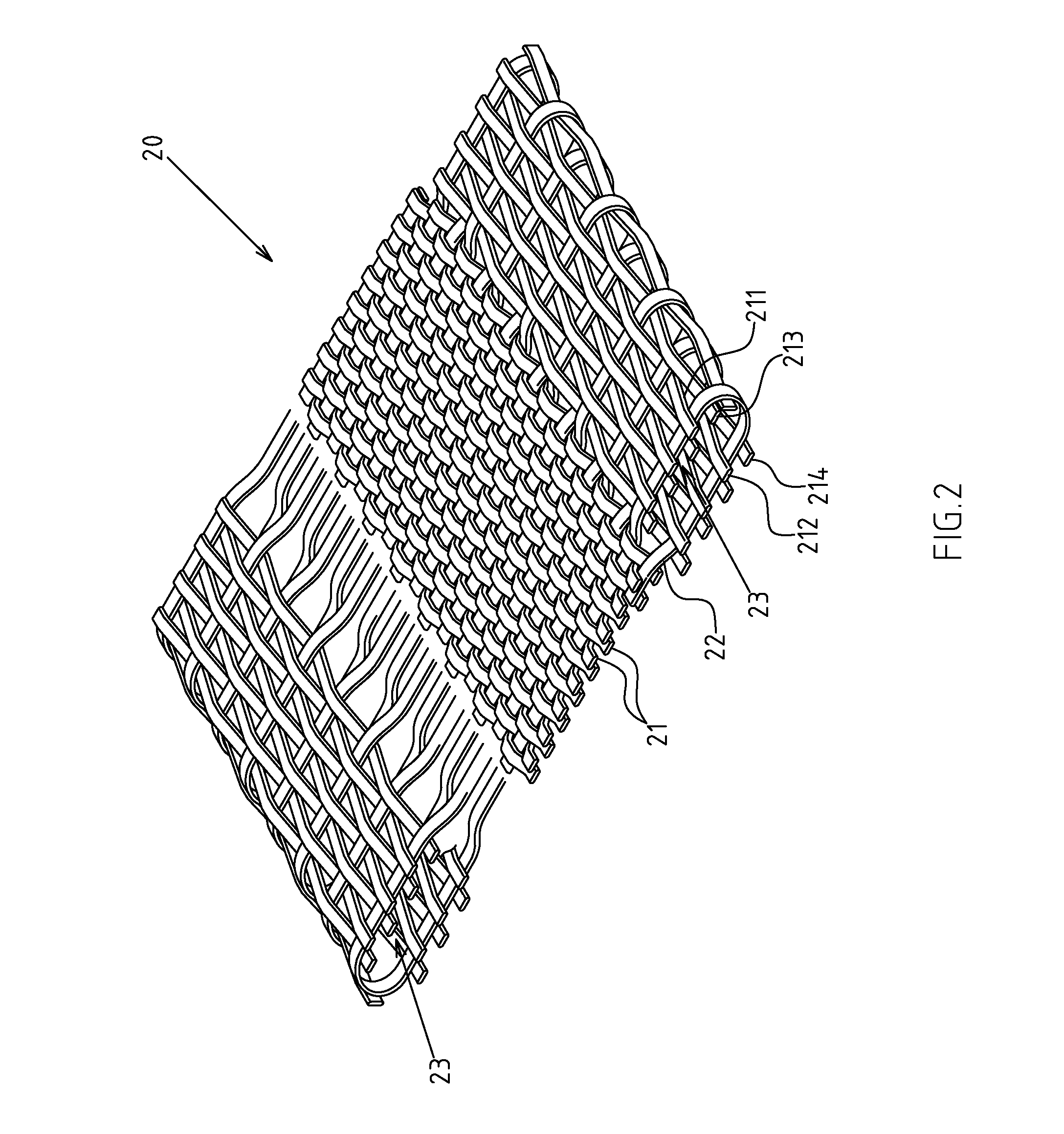 Shaping method and structure of woven fabric with a groove