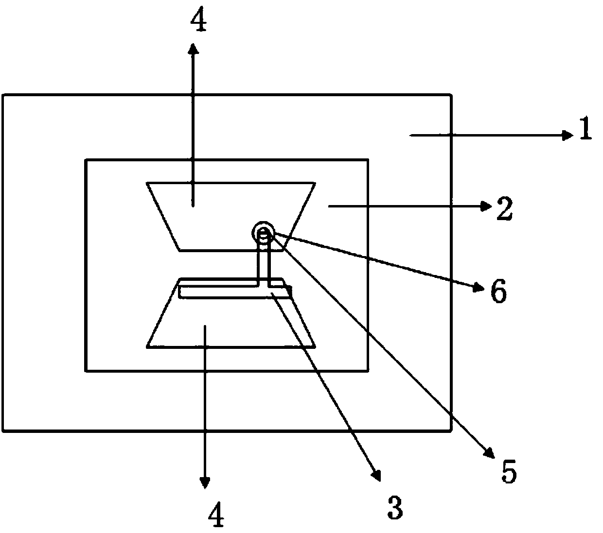 Dual-frequency broadband butterfly planar antenna