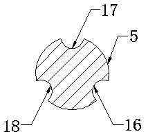 Cylindrical broaching knife