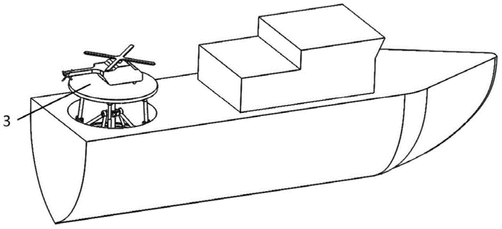 Shipboard helicopter stabilized platform