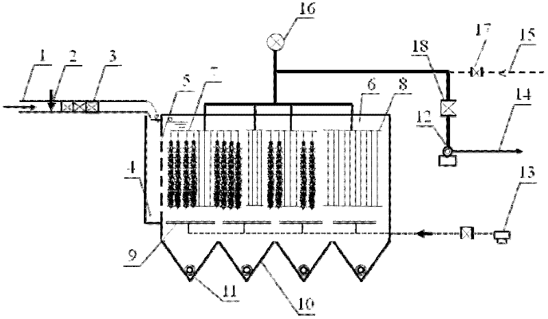 Integrated reactor and method for removing ammonia nitrogen and organic matter from drinking water