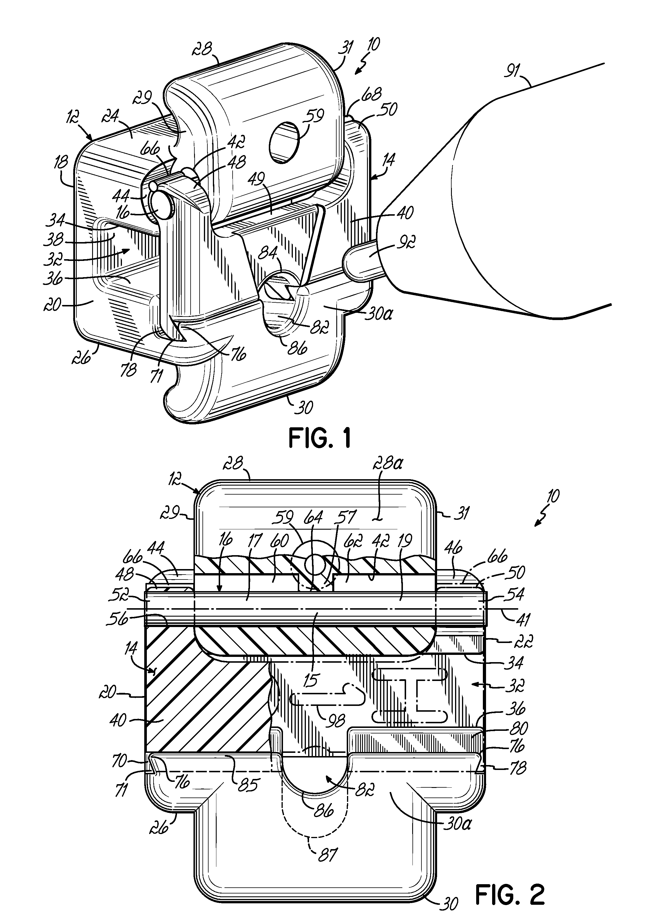 Low profile self-ligating orthodontic brackets and methods of using such orthodontic brackets