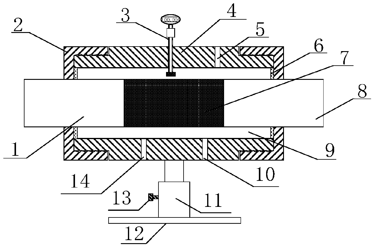 A device and method for measuring dynamic lateral strain of specimen based on shpb test system