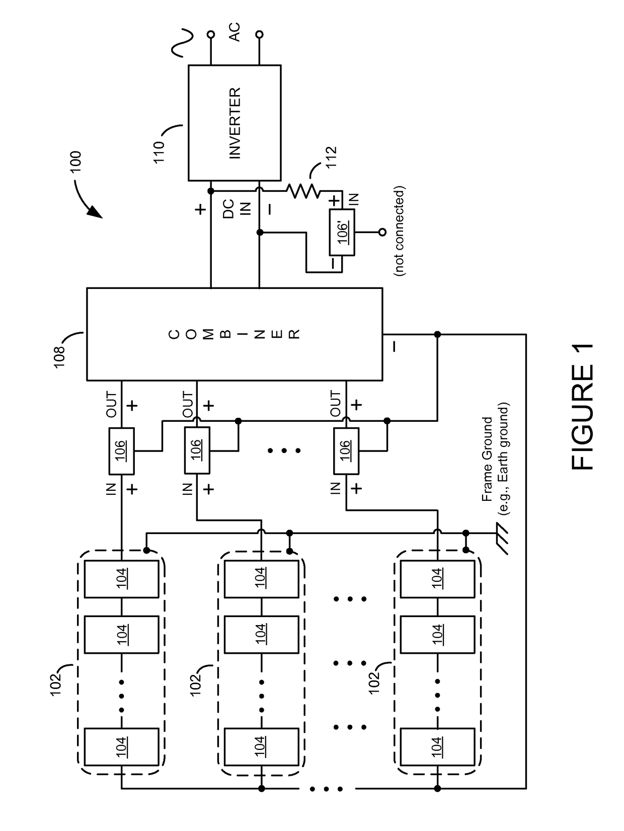 Safety shutdown system for photovoltaic power generators