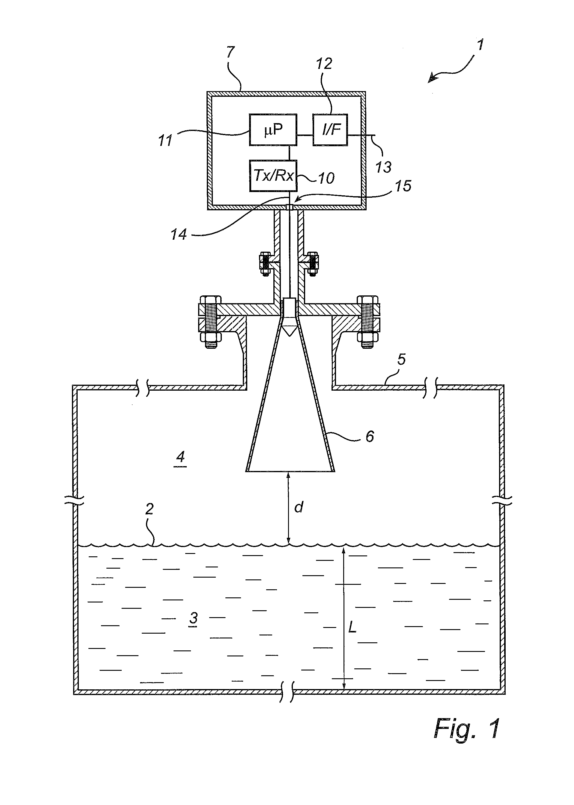 Two-channel directional antenna and a radar level gauge with such an antenna