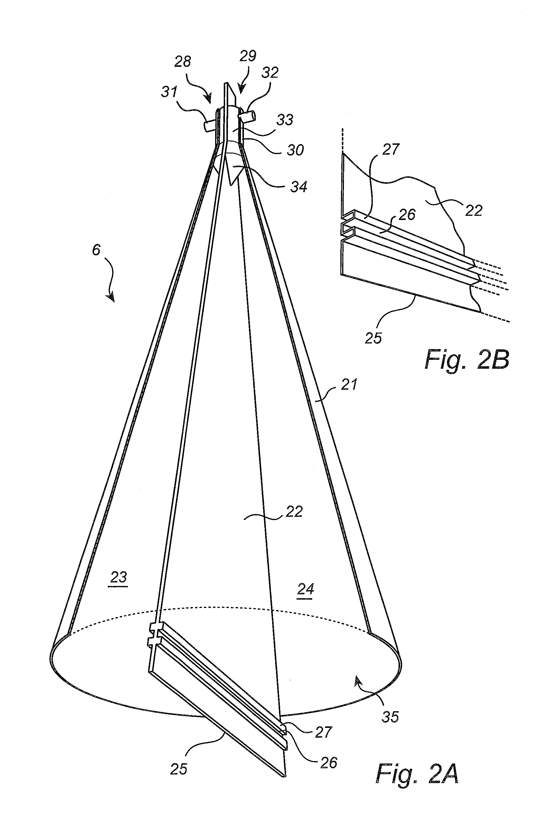 Two-channel directional antenna and a radar level gauge with such an antenna