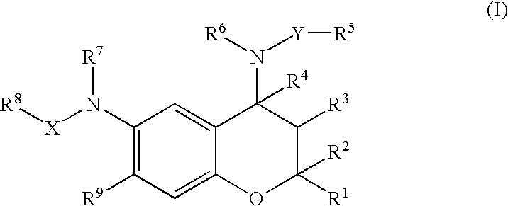 4-aminobenzopyran derivatives