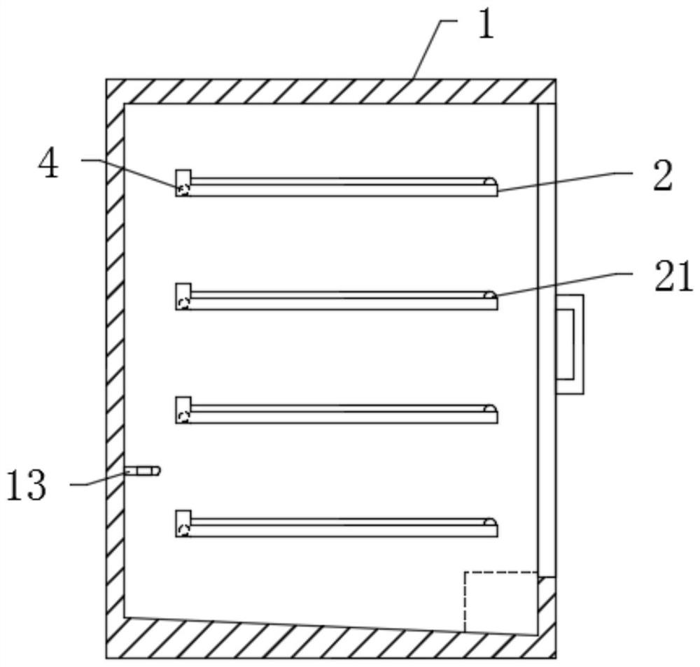 A kind of drying equipment with built-in accelerated collection rack