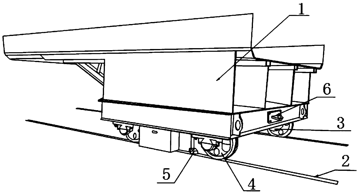 Electric flat car