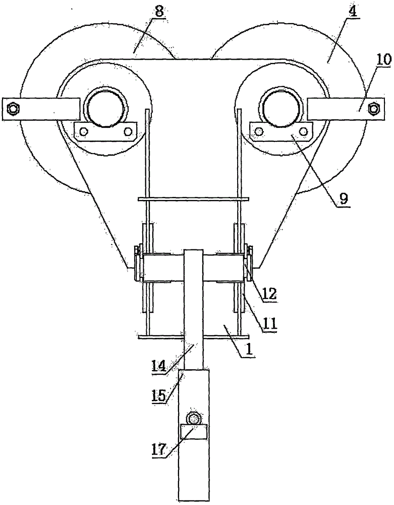 Coiling block pulley sling with ropes without intersection or included angles