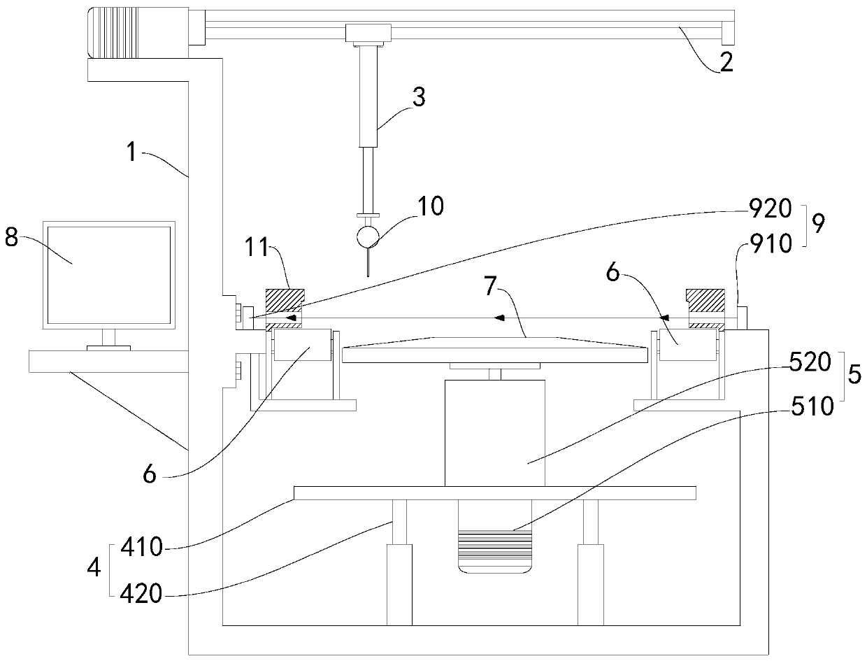 Diaphragm spring quality detecting device