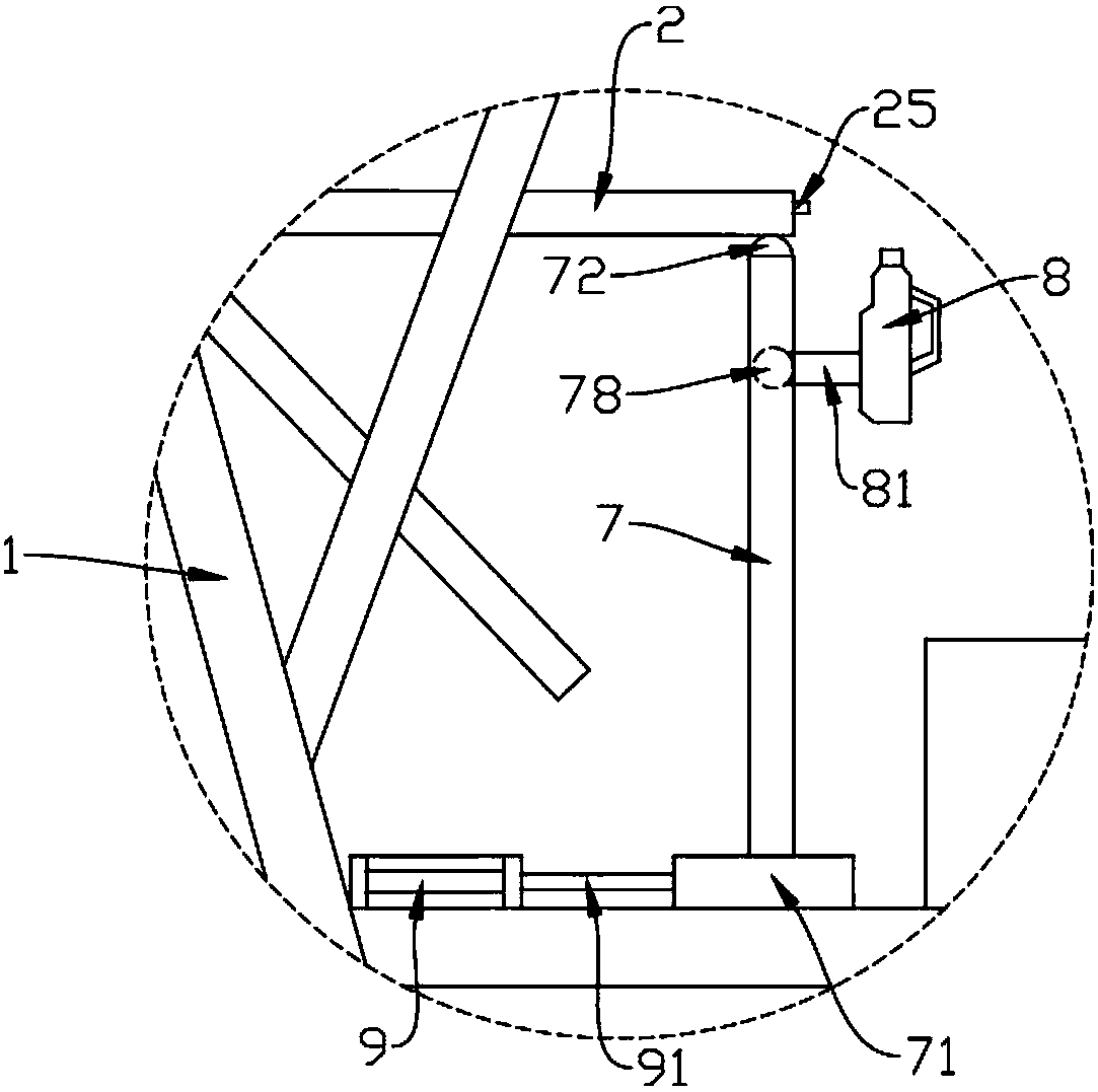 Wood block fixing frame set of wood block bonding device