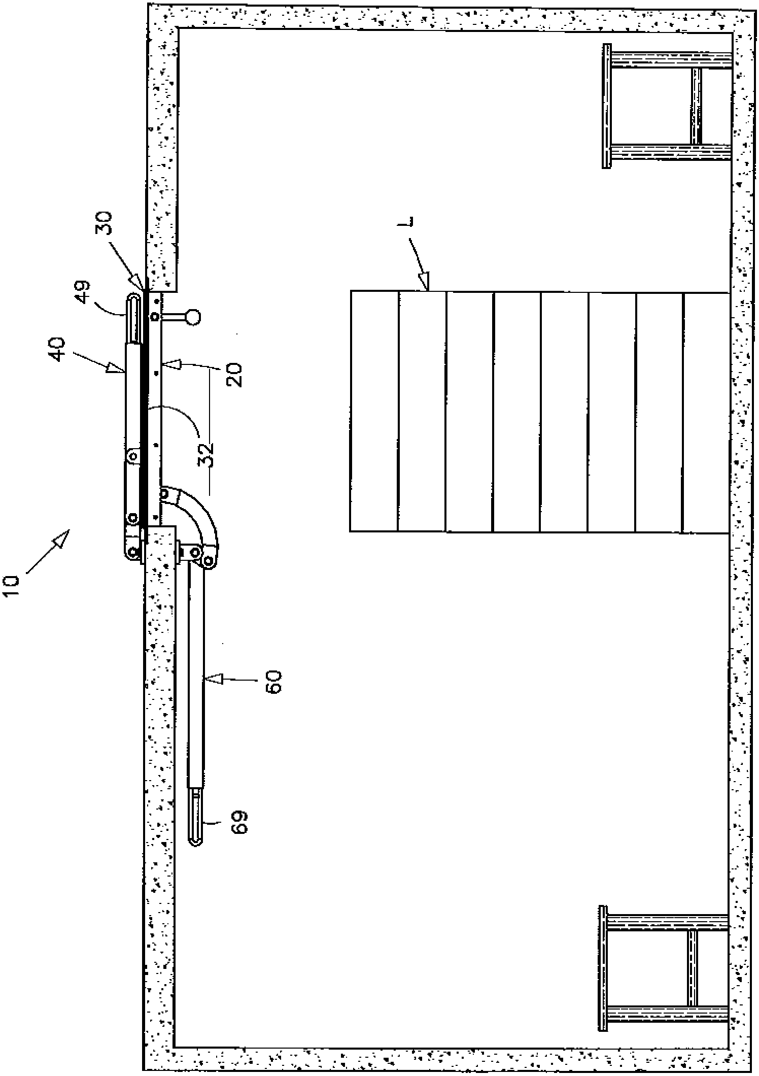 Door component used for storm refuge