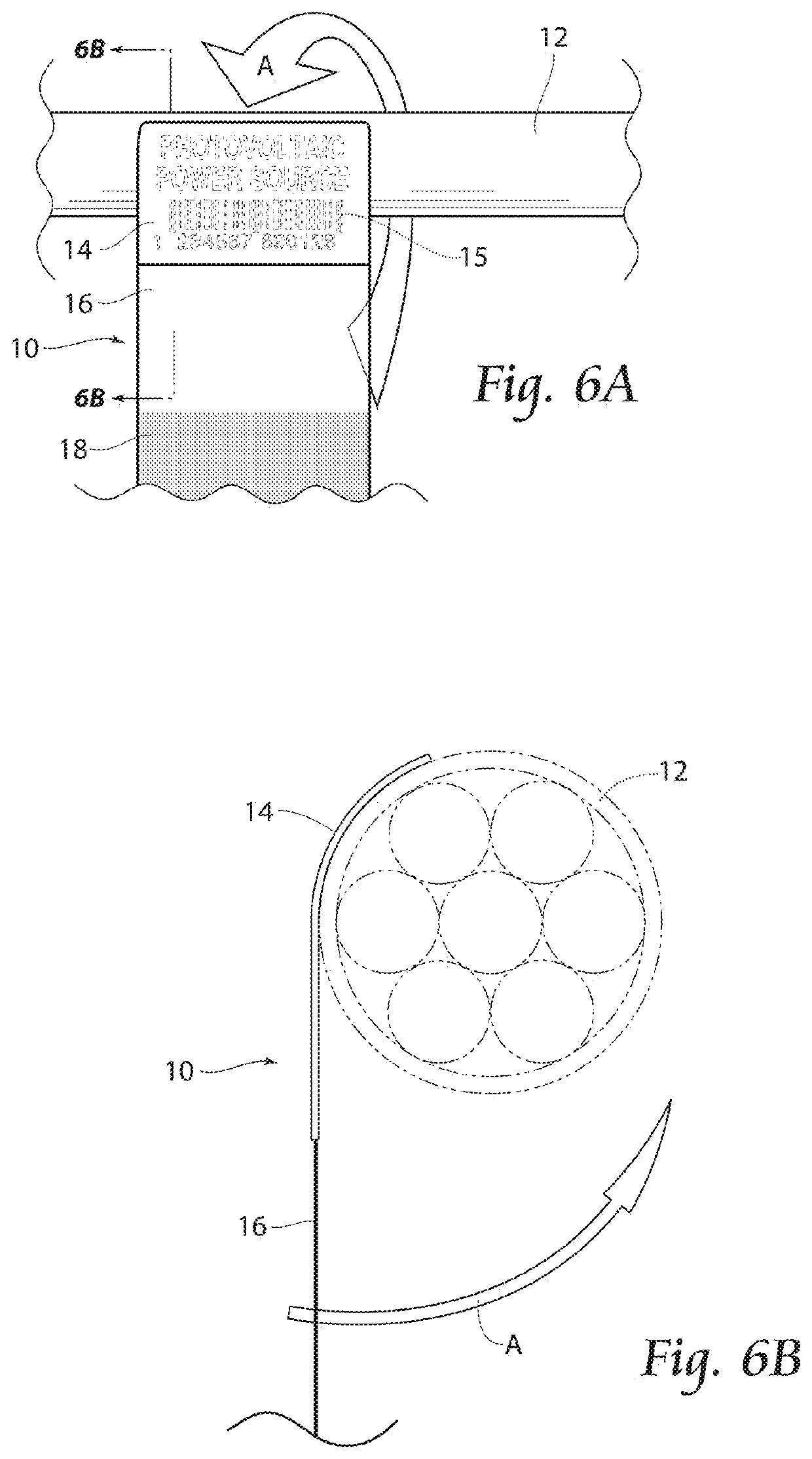 Method of using self-masking label