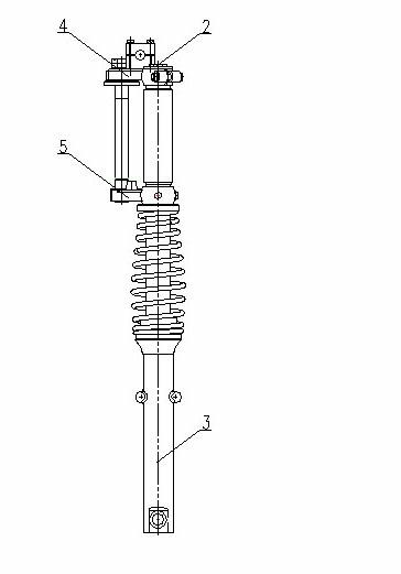 Novel front-suspension system of heavy-load motorcycle