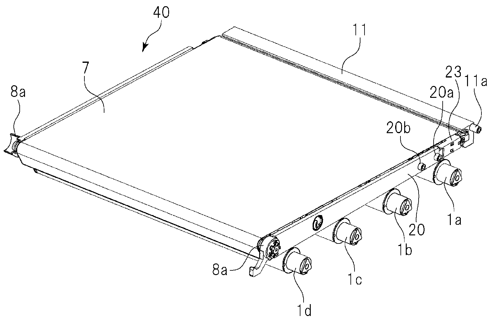 Image forming apparatus with adjusting belt unit