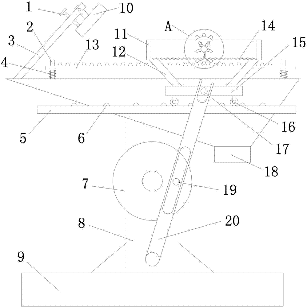 Vibration screening machine