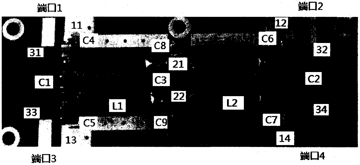 Multilevel centralized parameter power distribution circuit for frequency modulation frequency band