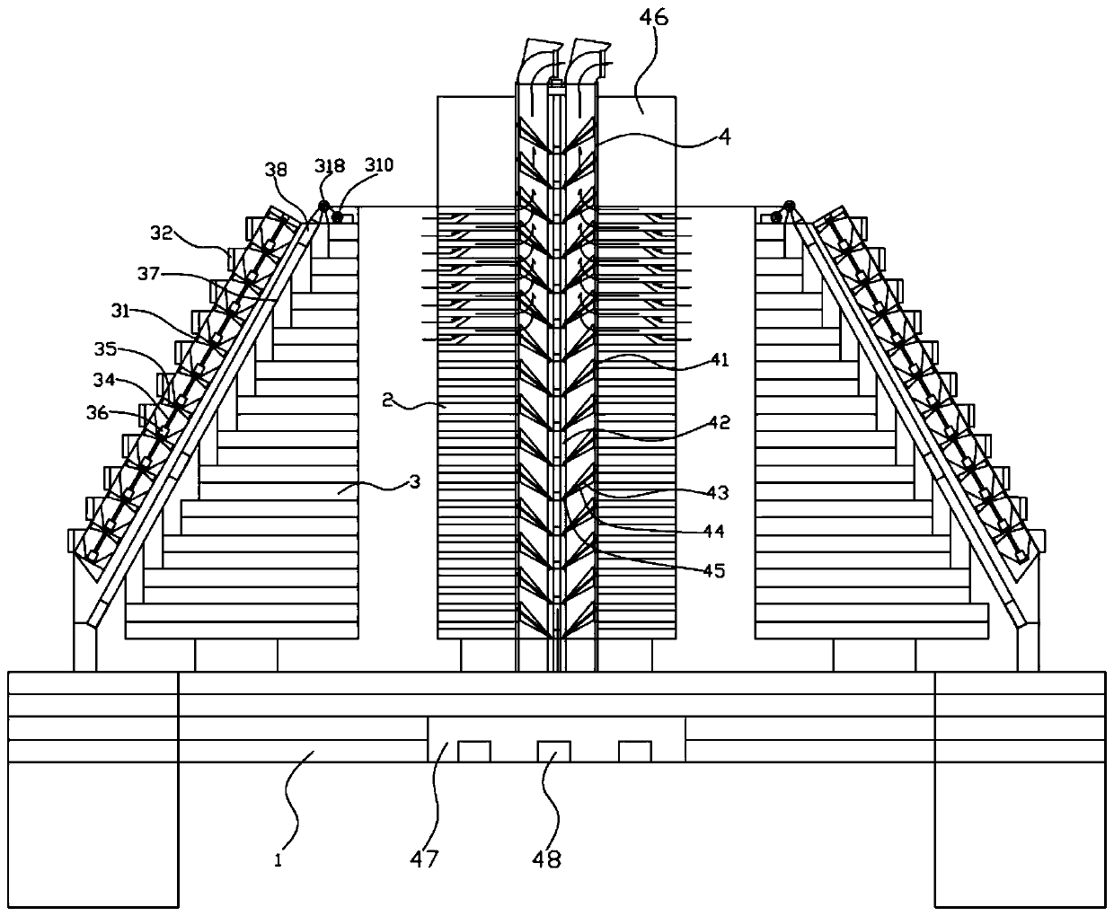 Marine ecological living platform capable of producing and storing energy