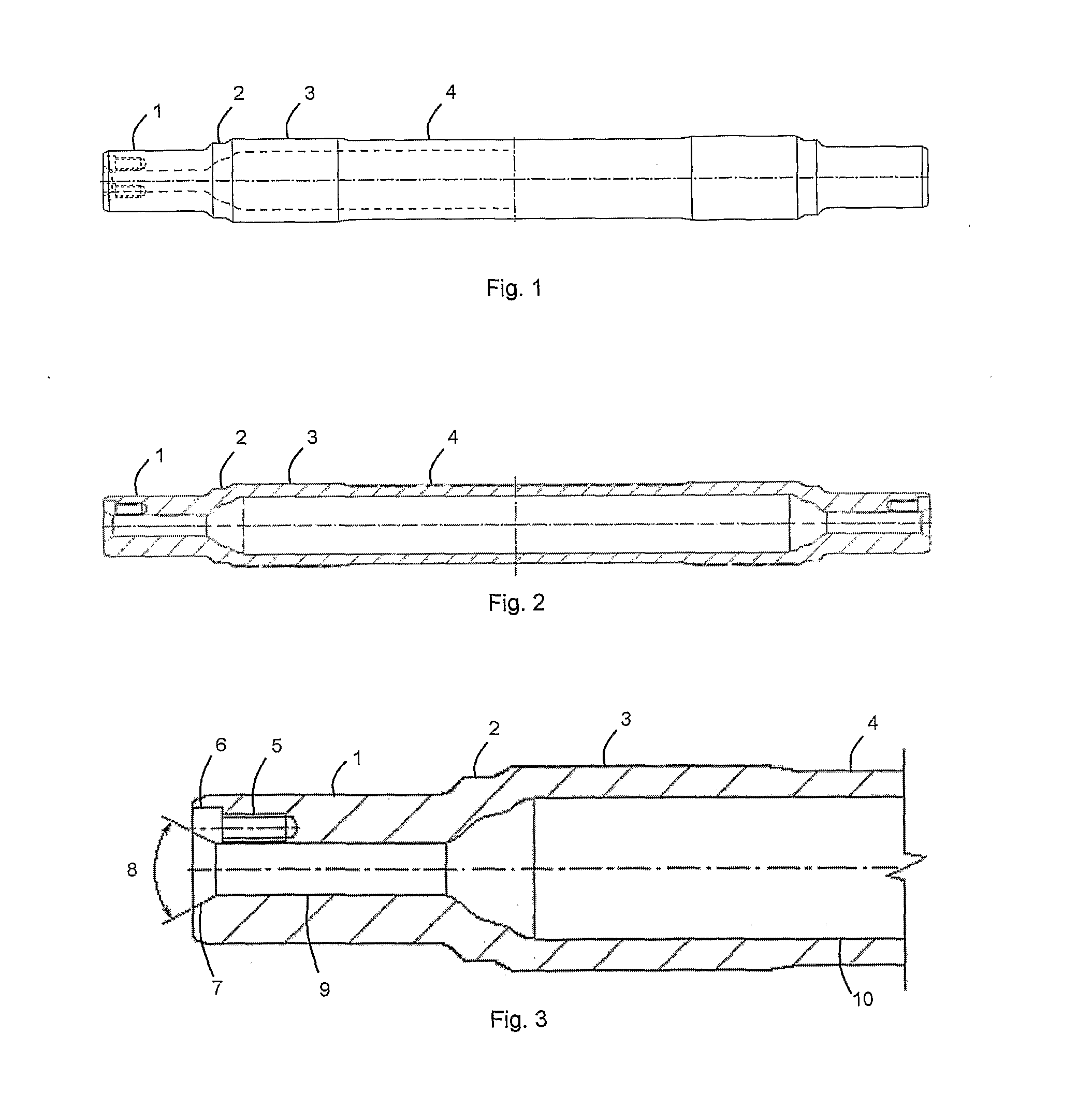 Axle from a seamless tube for railroad vehicles, and a process for manufacturing an axle from a seamless steel tube for railroad vehicles