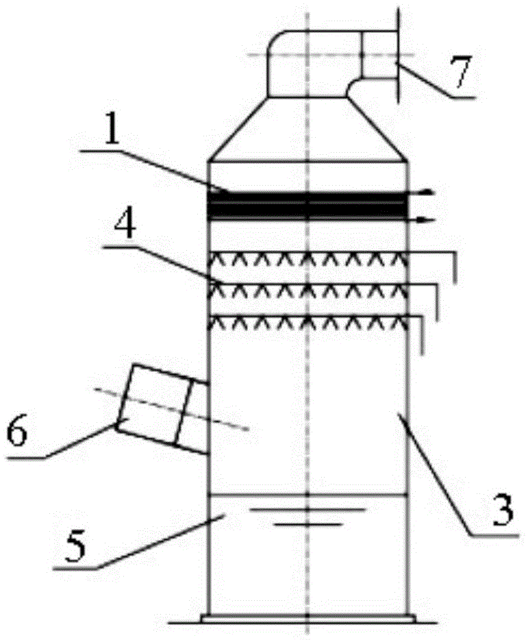 Wet process desulphurization demisting device and wet process desulphurization device