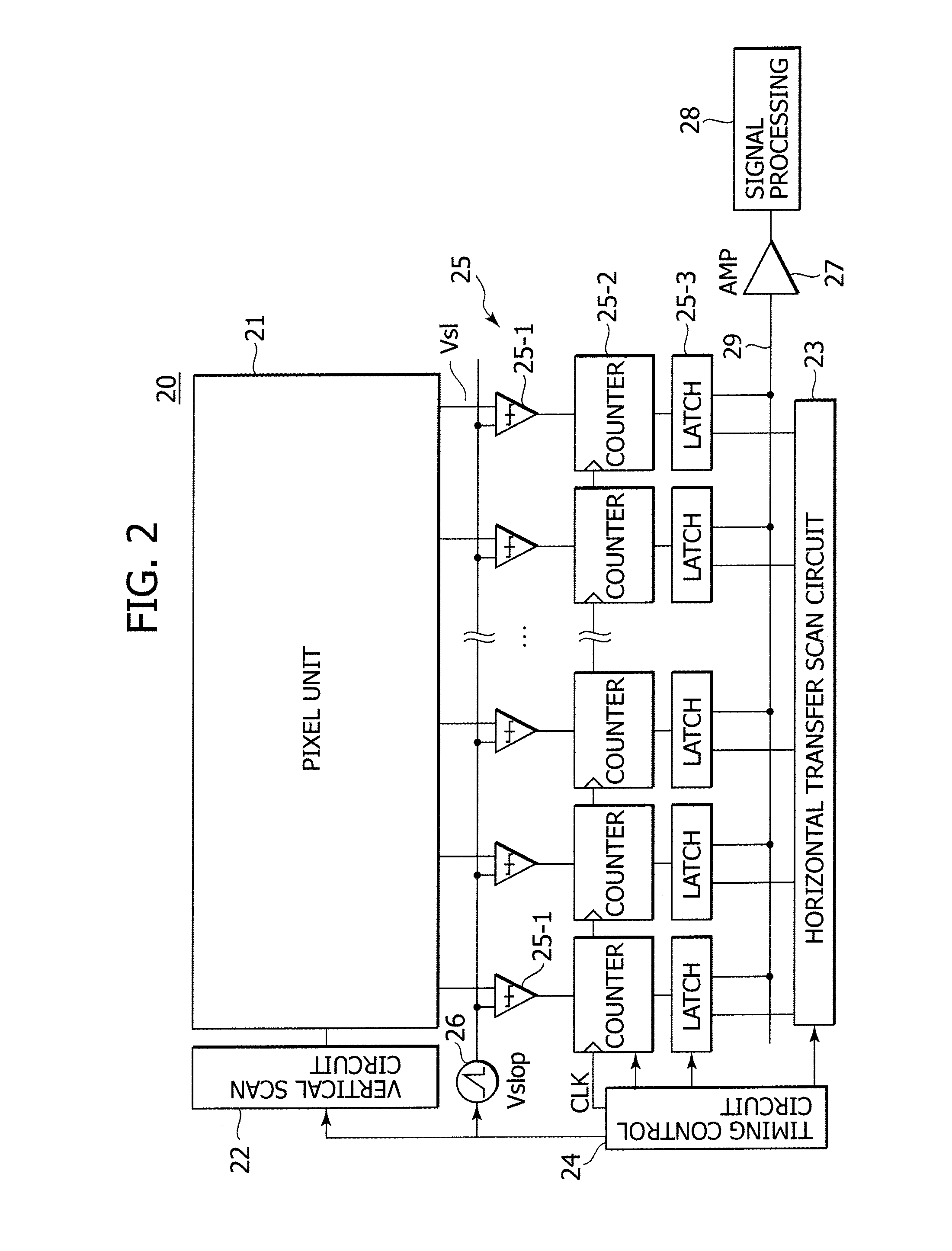 Solid state image pickup element and camera system