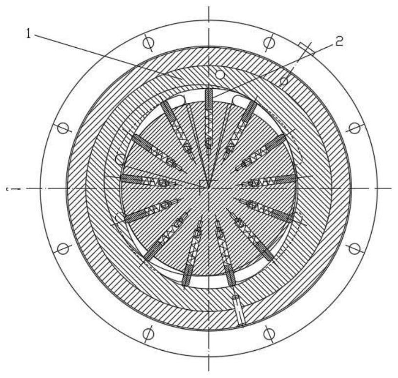 Continuous rotary motor blade and stator friction pair with surface texture