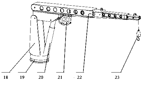 Underground railless truck mounted crane