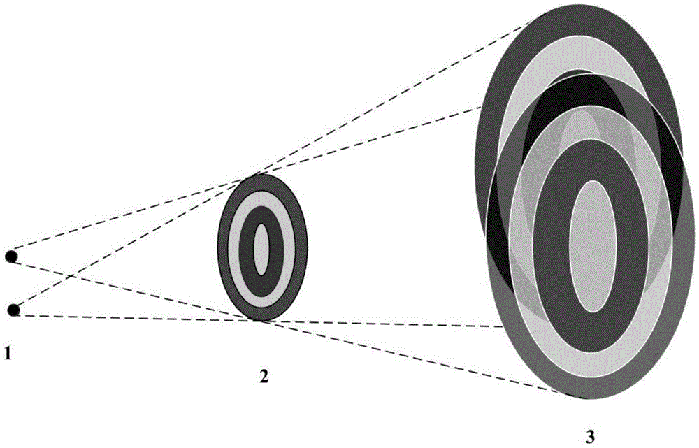 Super-resolution imaging method and implementation device on the basis of Fresnel zone plate coding