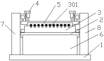 A floating double-knife scraping type Eucommia skin scraping device