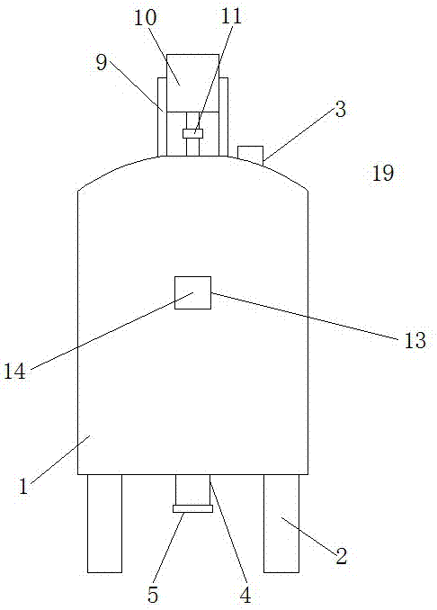 Biological fermentation tank with defoaming function