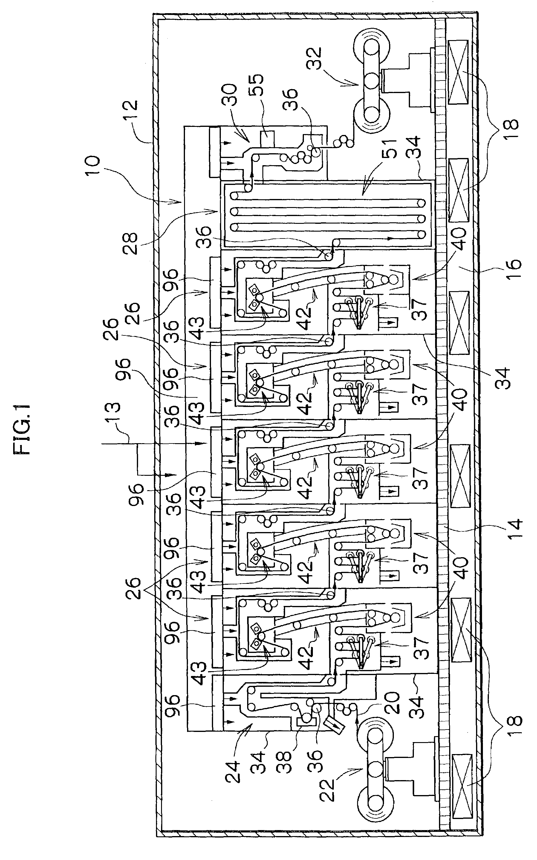 Production apparatus of multilayer coating film