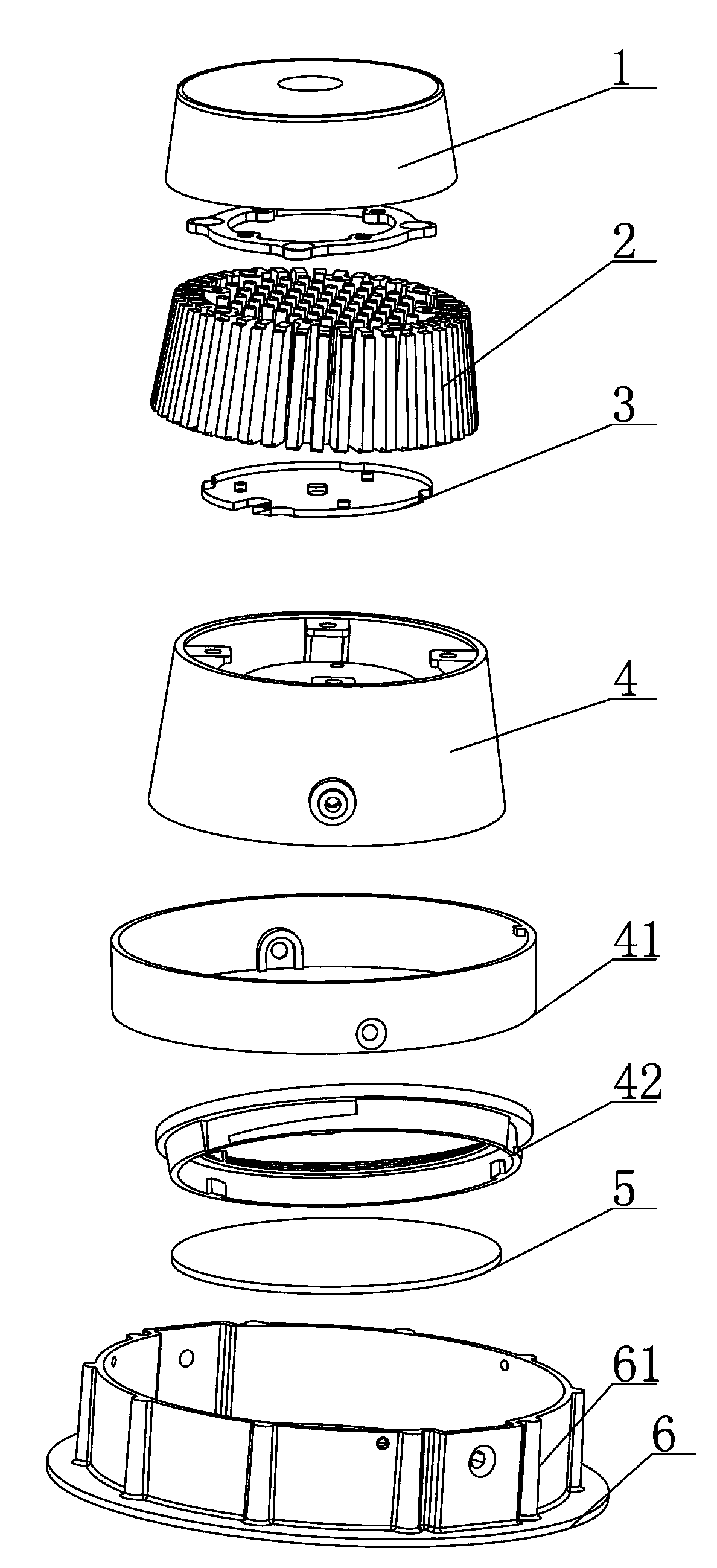 Novel LED lamp capable of distributing light at multiple beam angles