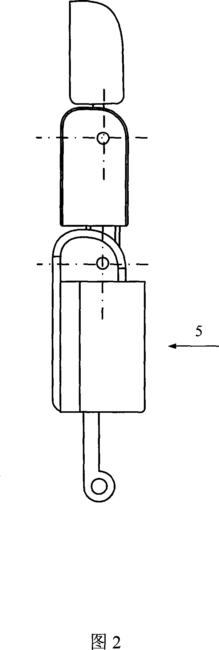 Underactuated drive finger device of imitating cascaded connection of hand of robot