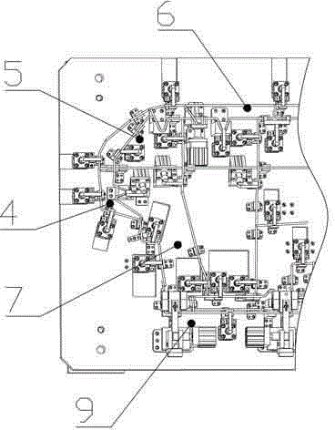 Welding fixture for steel wire frameworks of back-row seat cushions of automobiles