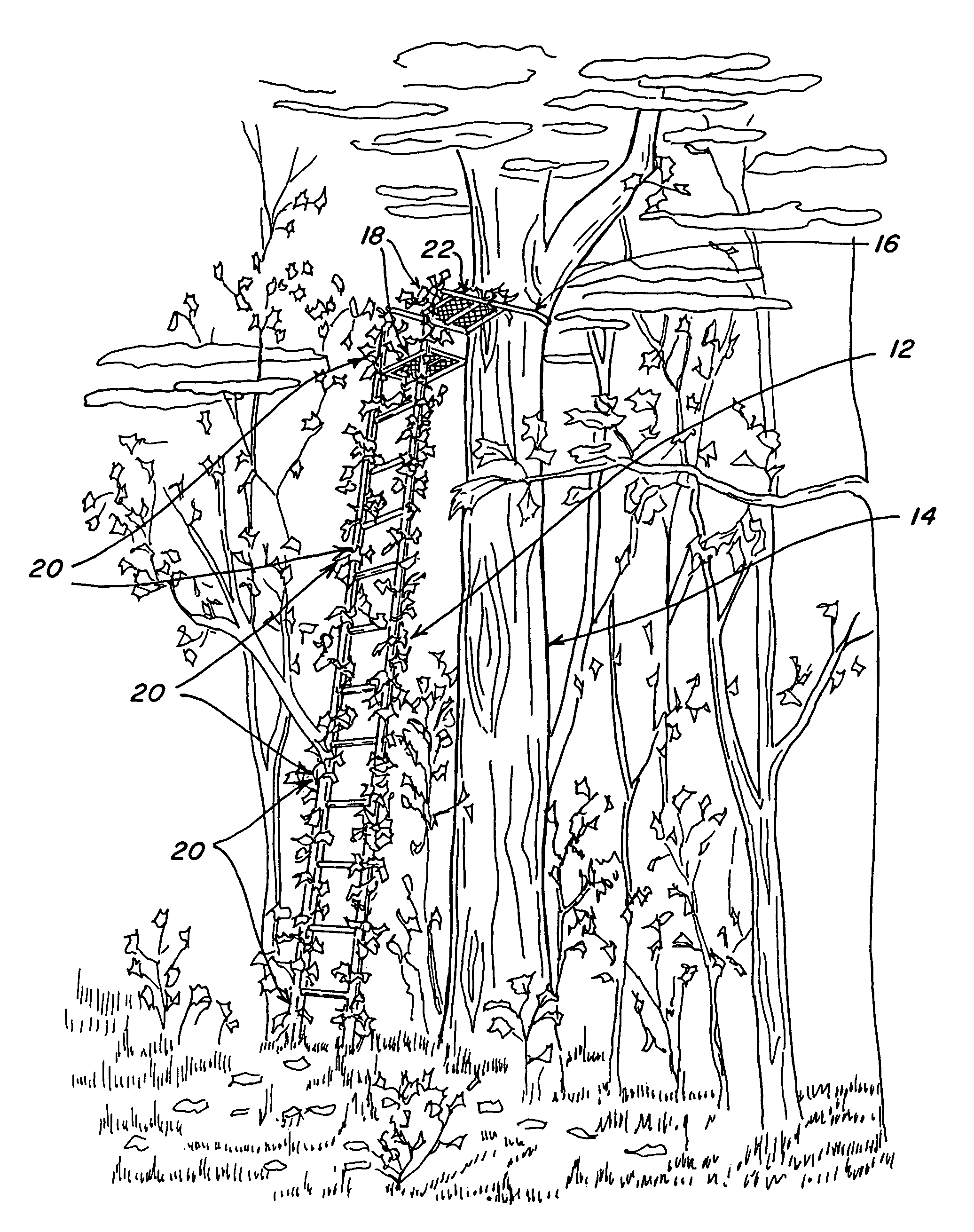 Camouflage device for equipment legs