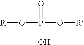 Gelled liquid hydrocarbon treatment fluids having reduced phosphorus volatility and their associated methods of use and preparation