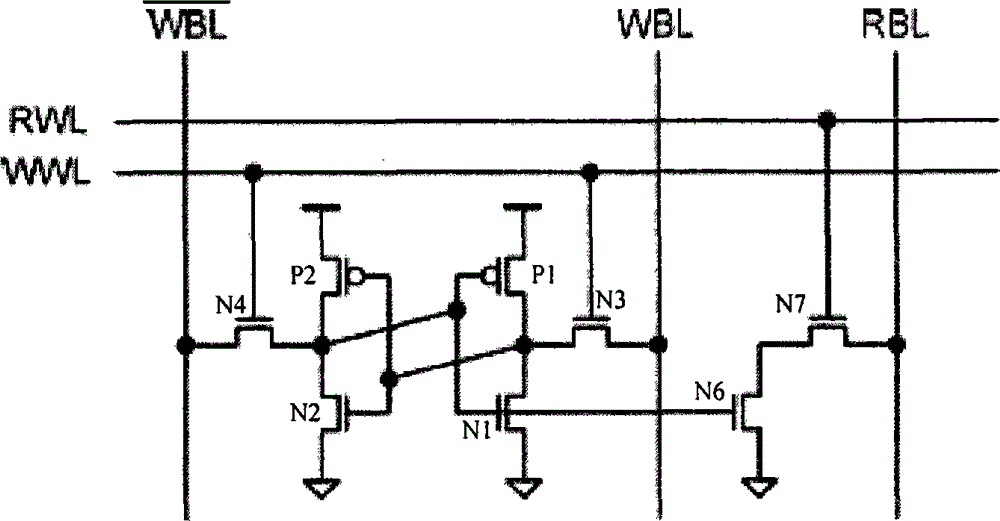 Static random-access memory for eliminating reading interference