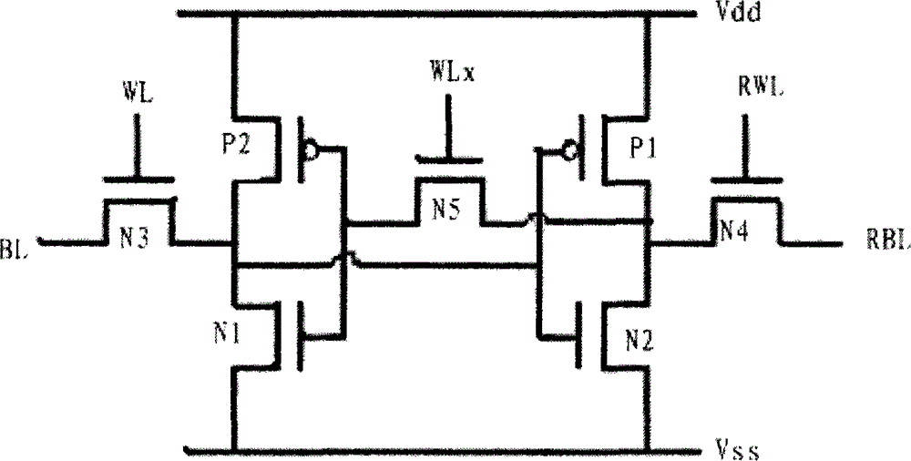 Static random-access memory for eliminating reading interference