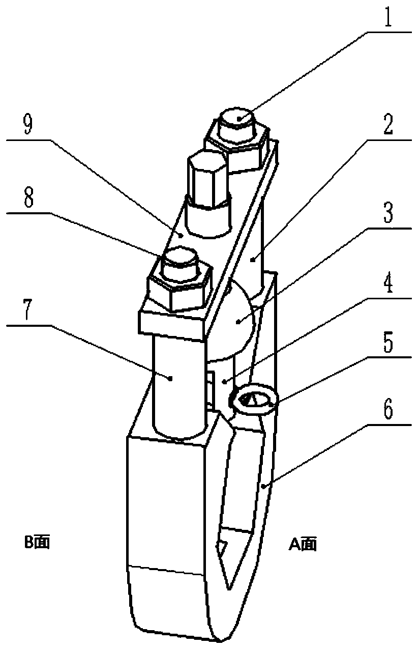 Extractor of cotter pin of airplane wheel of unmanned aerial vehicle