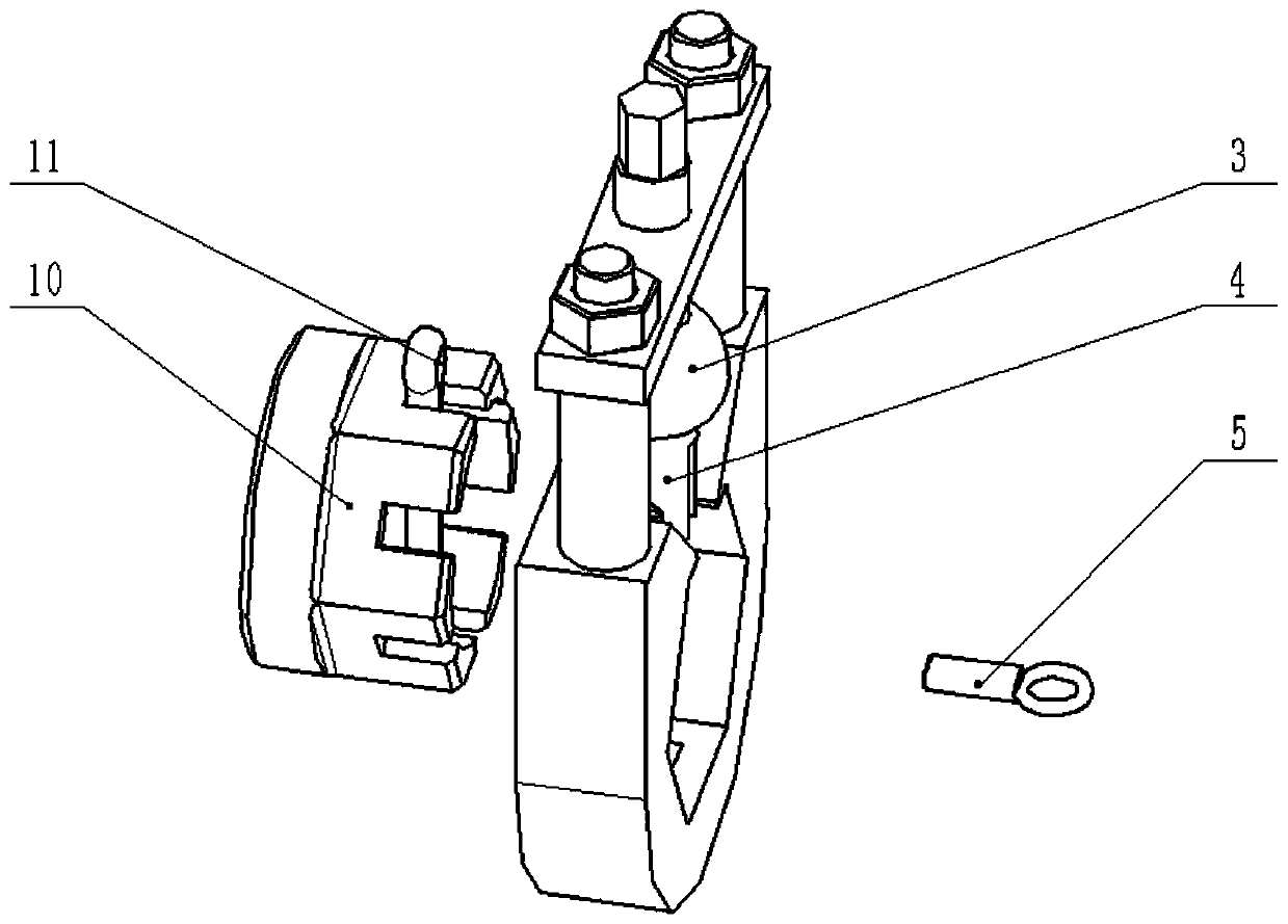 Extractor of cotter pin of airplane wheel of unmanned aerial vehicle