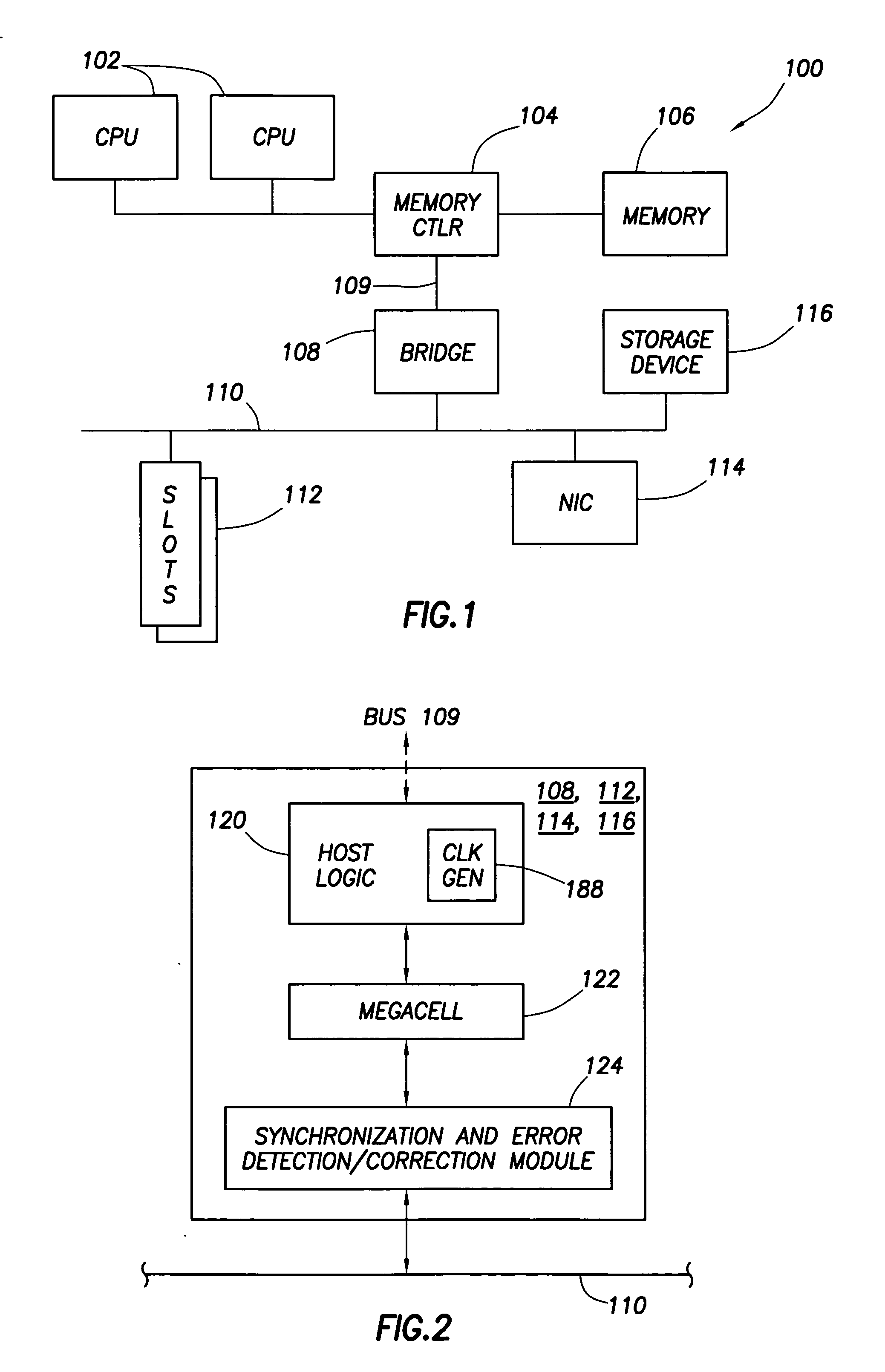 Bus device that concurrently synchronizes source synchronous data while performing error detection and correction