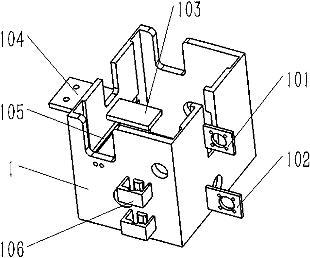 Convenient installation device for insulation puncturing wire clamp