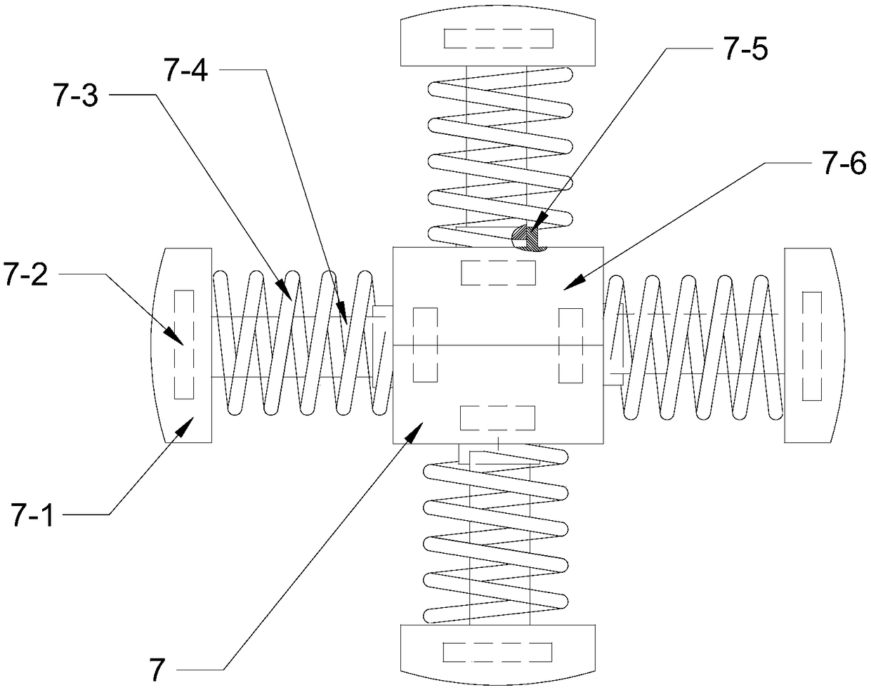 Winding and packing device for pipes